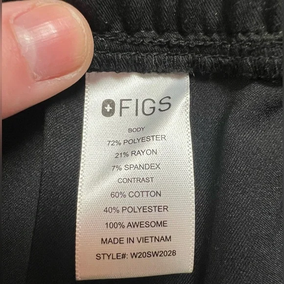 FIGS Technical Collection Scrub Pants - Black - Picture 7 of 8